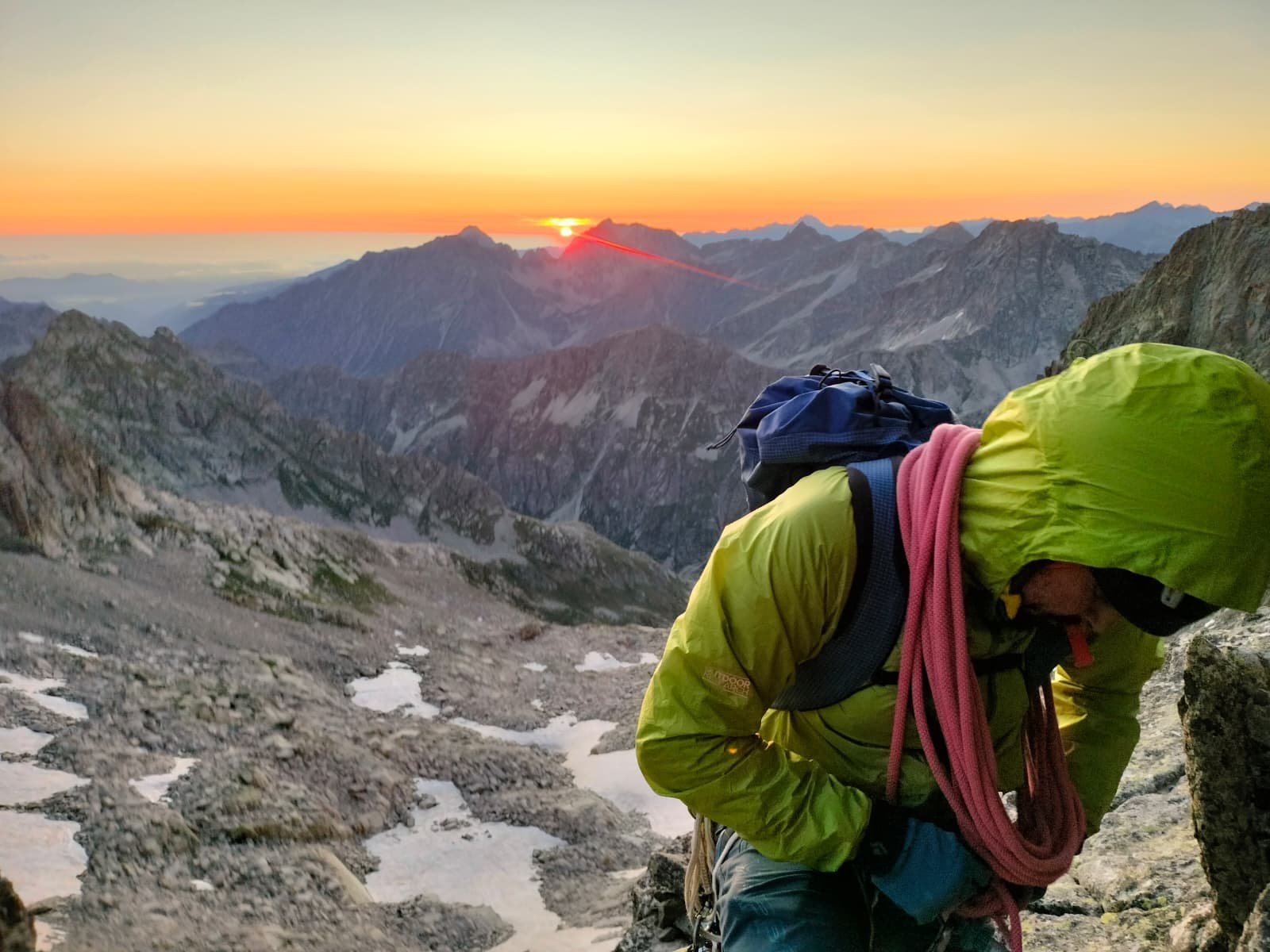 cresta del diablo al balaitous con guía de alta montaña