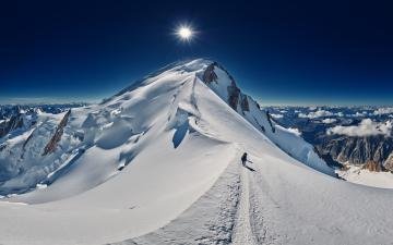 mont blanc con guía de montaña mont blanc con guía de montaña