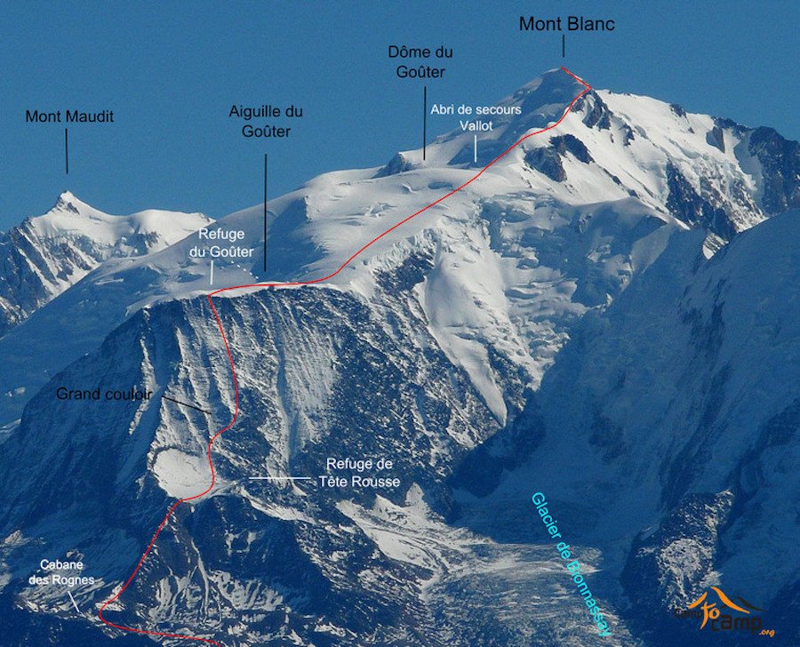 mont blanc por Goûter: imagen de camp to camp