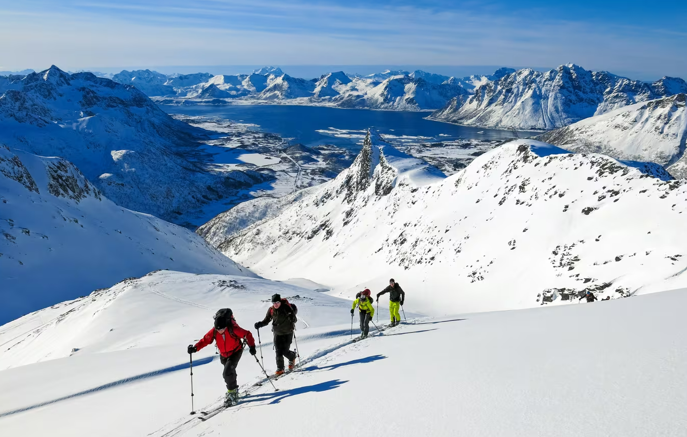 esqui en lofoten noruega