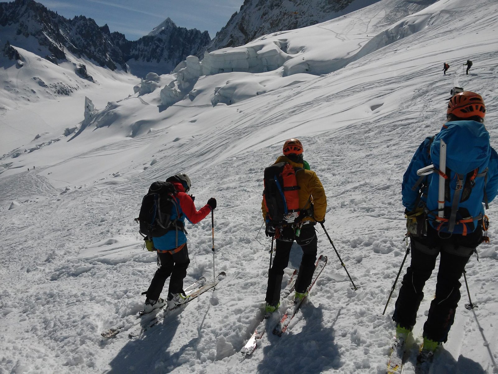 Alta ruta chamonix Zermatt con esquis