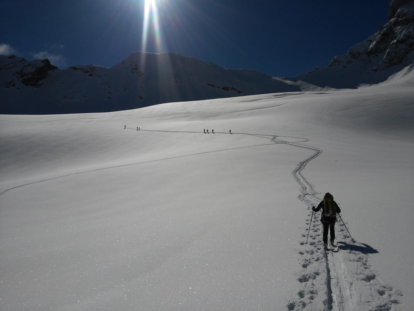 Alta ruta chamonix Zermatt con esquis