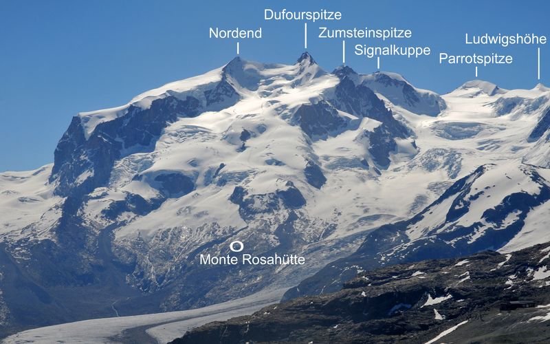 Ascensión a Monte Rosa punta Dufour