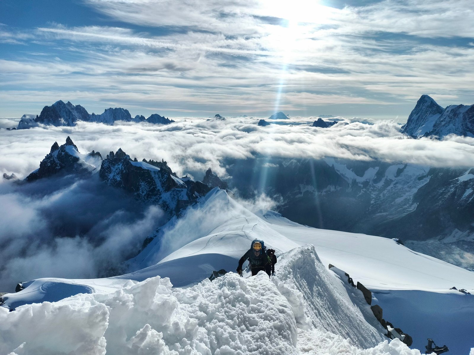 alpinismo clásico en el macizo del Mont Blanc
