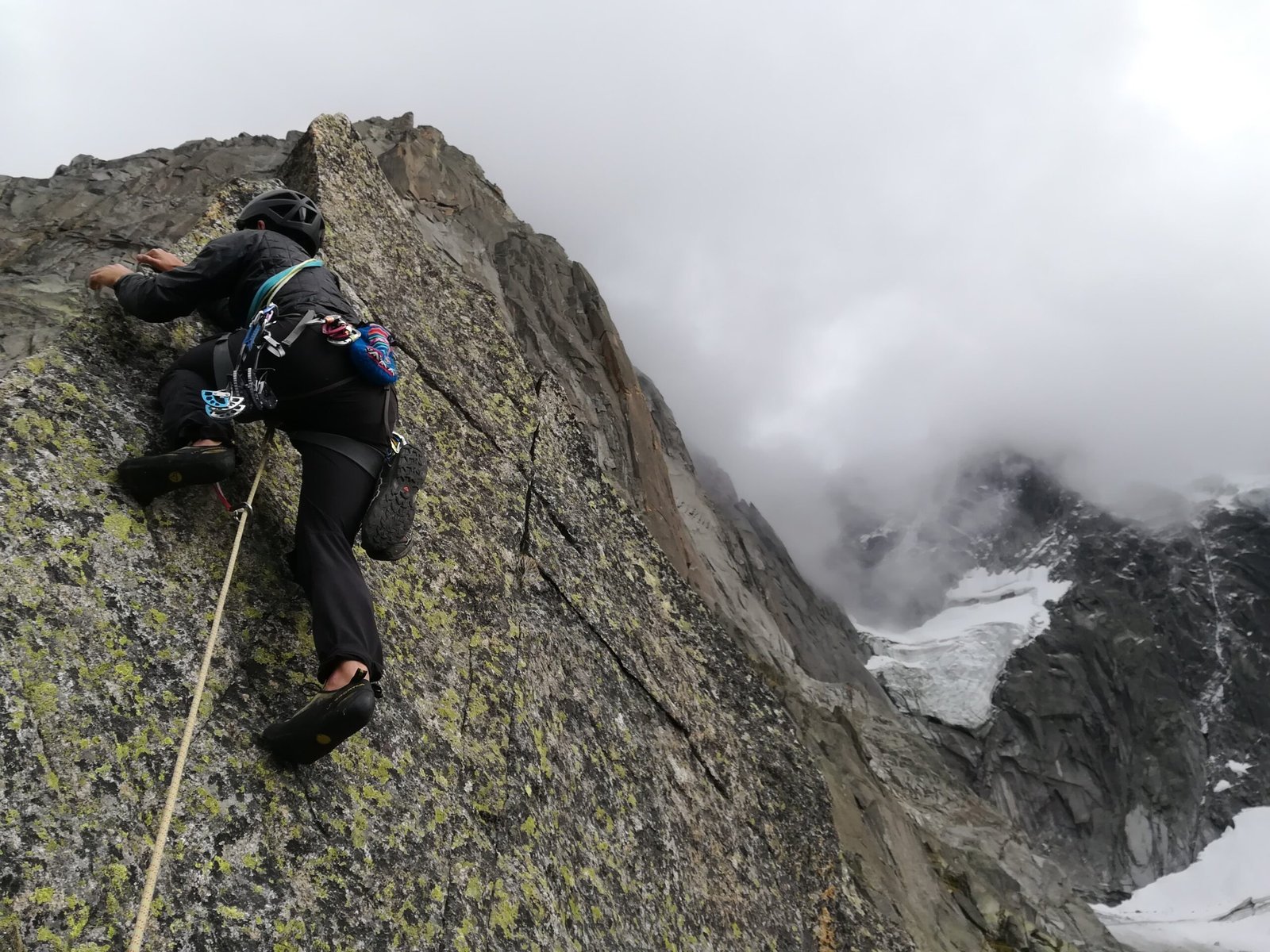 Escalada en chamonix alpes